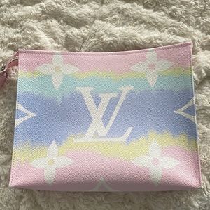 100% Authentic Louis Vuitton Toiletry 26 NWOT pastel bag.